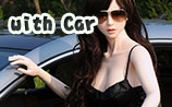 beauty type 160plus doll Kayla with car